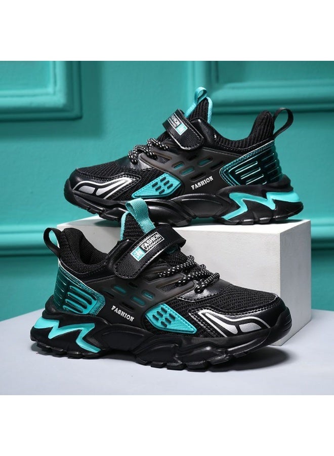 NIBEMINENT All Seasons Casual Sport Shoes for Children Boys Non-slip Kids School Fashion Running Sneaker Leather Tennis Footwear - Image 2