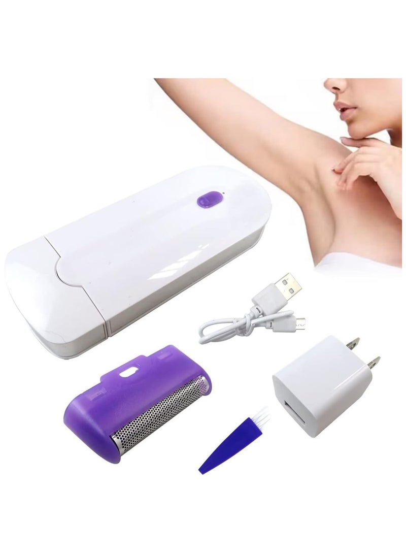 2 Pcs Silky Smooth Hair Eraser/Epilator  Smooth Touch Painless Hair Removal for Women  Light Technology  Apply to Any Part of the Body - Image 4