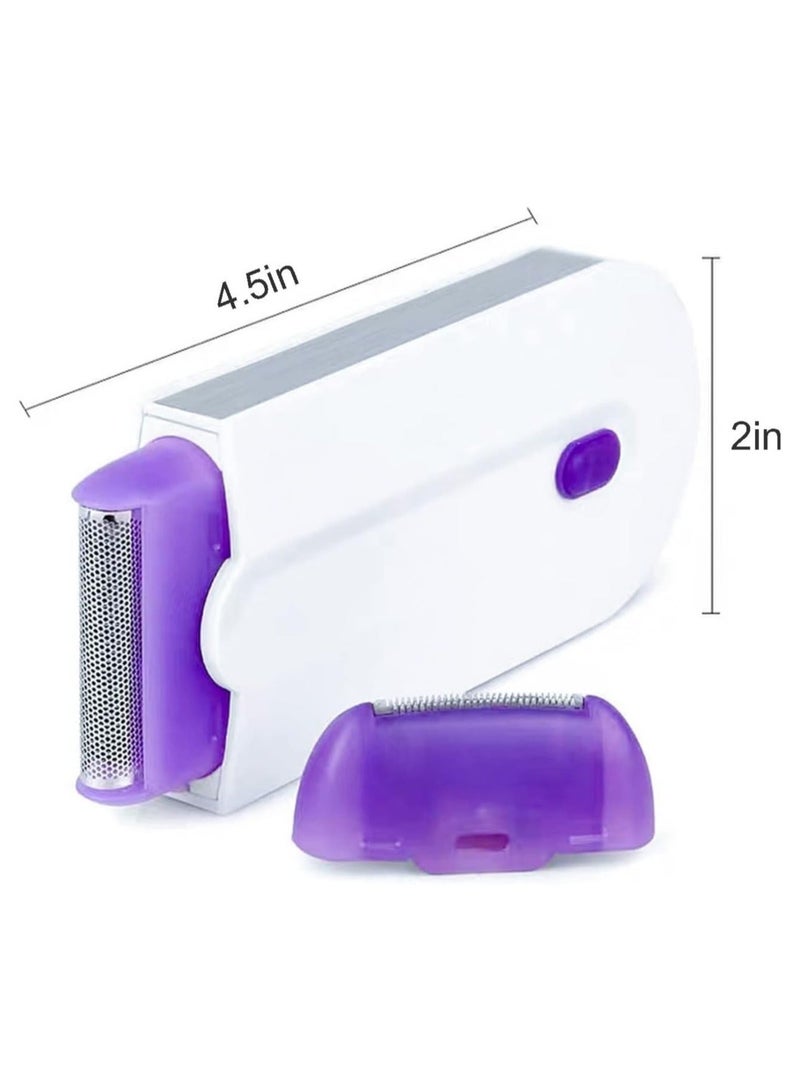 2 Pcs Silky Smooth Hair Eraser/Epilator  Smooth Touch Painless Hair Removal for Women  Light Technology  Apply to Any Part of the Body - Image 2