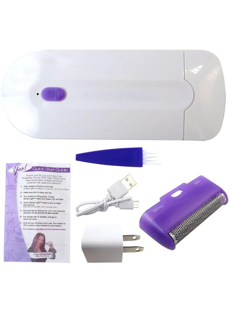 2 Pcs Silky Smooth Hair Eraser/Epilator  Smooth Touch Painless Hair Removal for Women  Light Technology  Apply to Any Part of the Body - Image 5