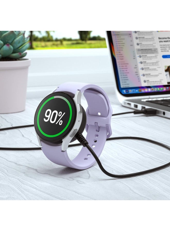 NOSKIN 2-Pack Charger Cable for Samsung Galaxy Watch 6/5/4/3/Active2/Active, 3.3ft Magnetic Fast Charging Cord - Image 5
