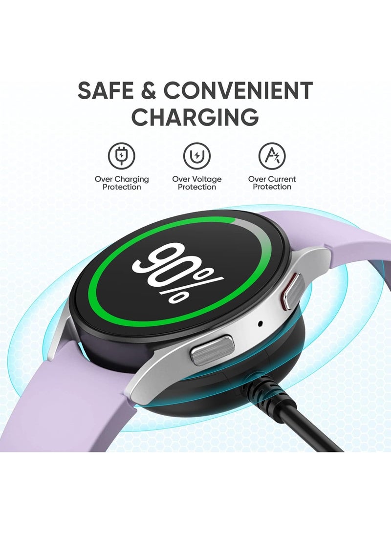 NOSKIN 2-Pack Charger Cable for Samsung Galaxy Watch 6/5/4/3/Active2/Active, 3.3ft Magnetic Fast Charging Cord - Image 3