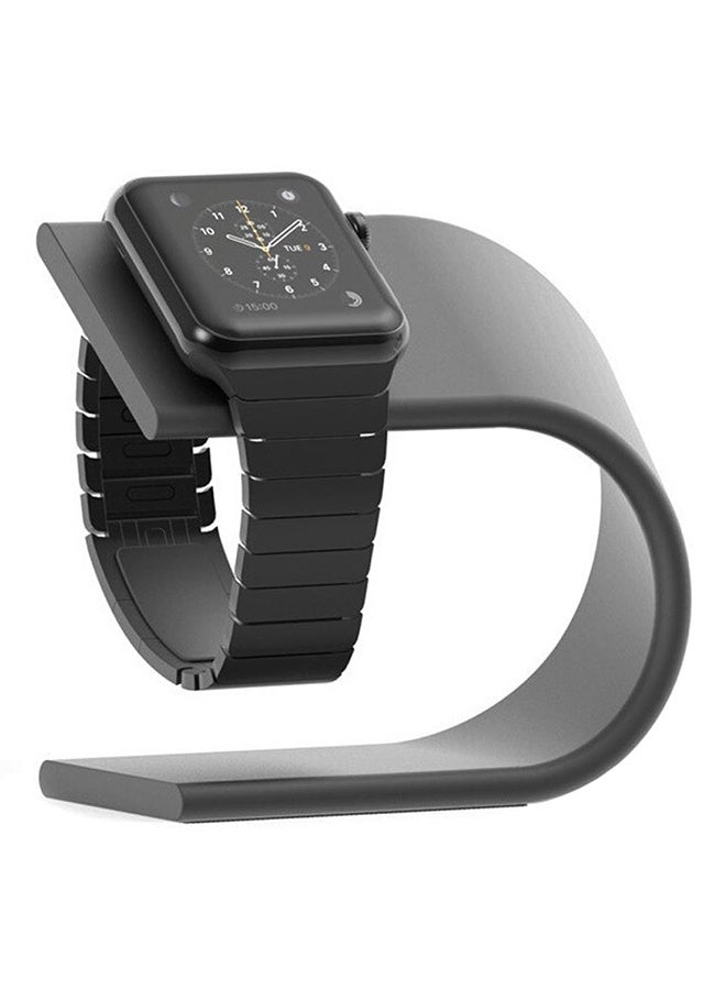 Beauenty U Shape Aluminum Stand Charger Holder For Apple Watch Grey - Image 2