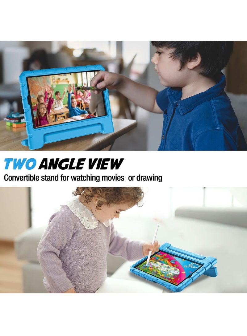 Procases Kids Case For Galaxy Tab A9 Shockproof Cover With Handle Stand Lightweight Kids Friendly Protective Cover Blue - Image 5