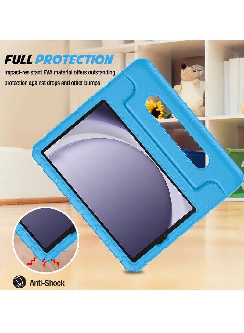 Procases Kids Case For Galaxy Tab A9 Shockproof Cover With Handle Stand Lightweight Kids Friendly Protective Cover Blue - Image 4
