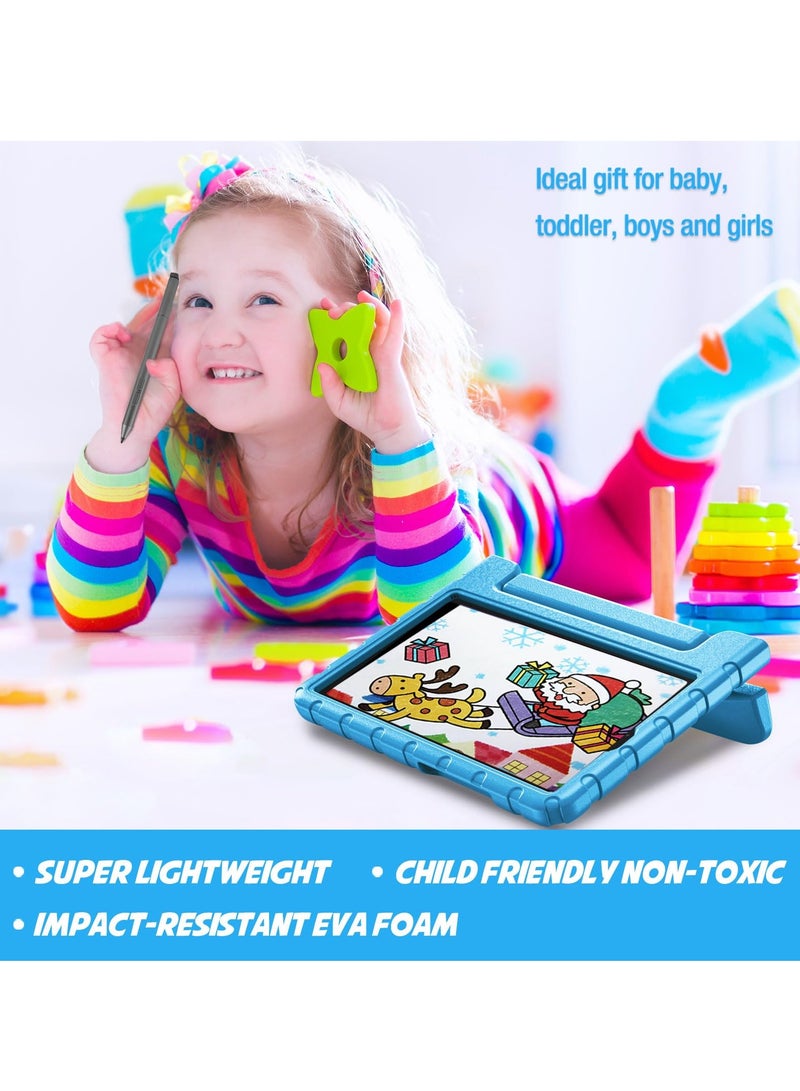 Procases Kids Case For Galaxy Tab A9 Shockproof Cover With Handle Stand Lightweight Kids Friendly Protective Cover Blue - Image 3