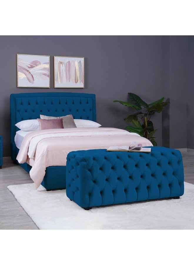 Pan Home Emirates Gama Bench-Velvet~Blue  - Image 3