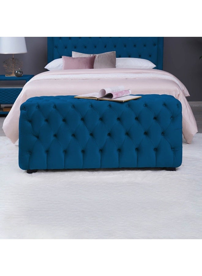Pan Home Emirates Gama Bench-Velvet~Blue  - Image 2