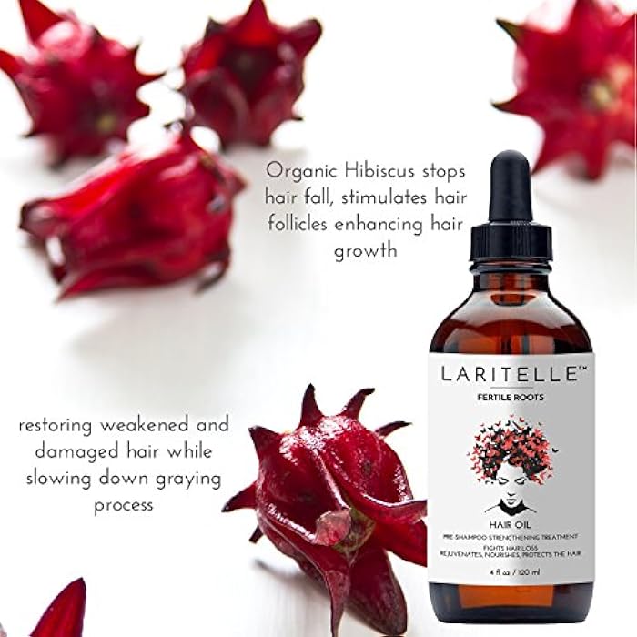 Laritelle Organic Hair Growth Set Shampoo 17 oz + Conditioner 16 oz + Hair Loss Treatment 4 oz Ayurvedic Herbs, Lavender, Ginger, Rosemary NO GMO, Sulfates, Gluten, Alcohol, Parabens, Phthalates - Image 4