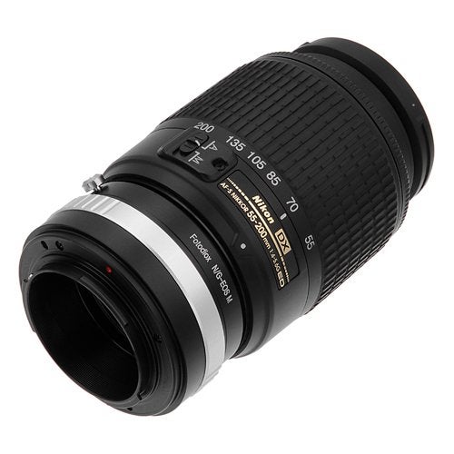 Fotodiox Lens Mount Adapter with Aperture Control, for Nikon G-Type, DX-Type Lens to Canon EOS M Mirrorless Cameras - Image 4