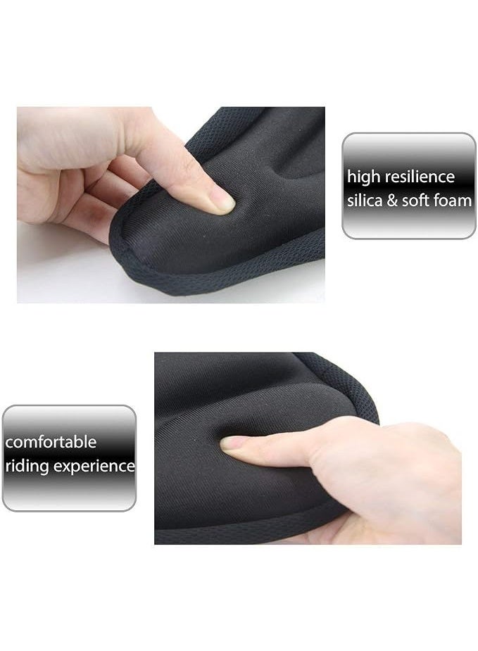 TrueFit TRUE FIT®Geronmine Bike Seat Cover Gel Padded Bike Seat Cushion Comfort Bicycle Seat Cushion Cover for Men Women with Peloton, Outdoor & Indoor - Image 2