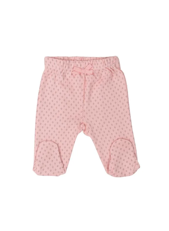 Mothers Choice Pack of 2 - Baby Soft Cotton Interlock Footed Pants, 0-3M