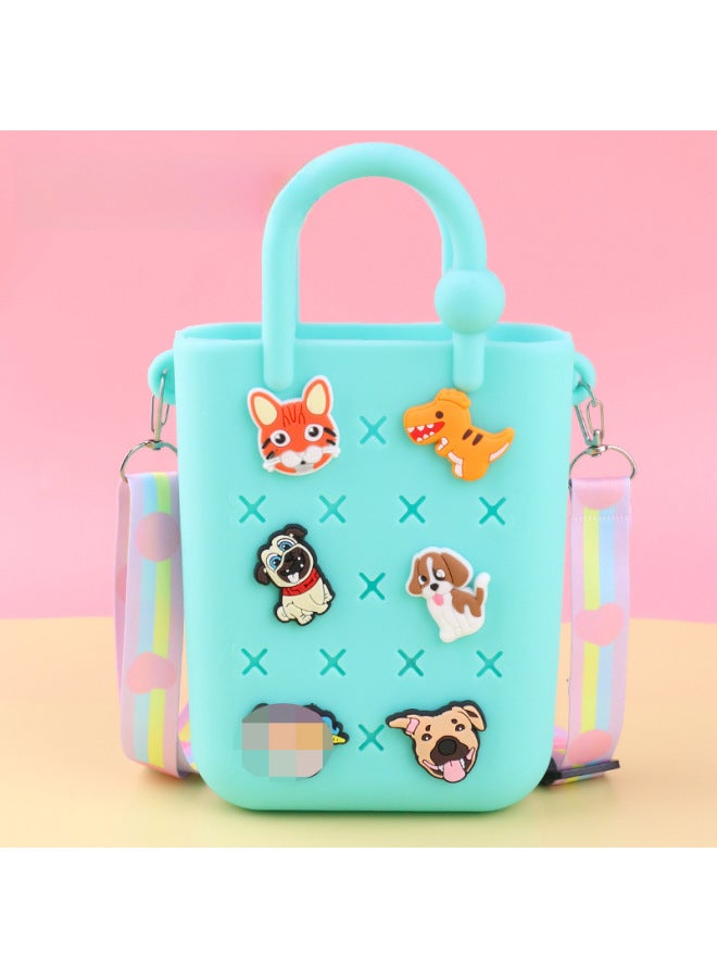 إسكدنيا حقيبة ثقب ذاتية الصنع إكسسوارات لطيفة حقيبة يد صيفية لقضاء العطلات على الشاطئ حقيبة ثقب ملونة حقيبة شاطئية بنفسك حقيبة جيلي-الألوان: 30 - Image 1