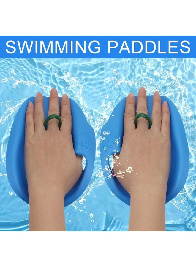 Pair of  Swimming Hand Fins for kids, Swim Paddles, Strength Training Aid, Upper Body Resistant Gloves for Novice and Professional Use. - Image 2