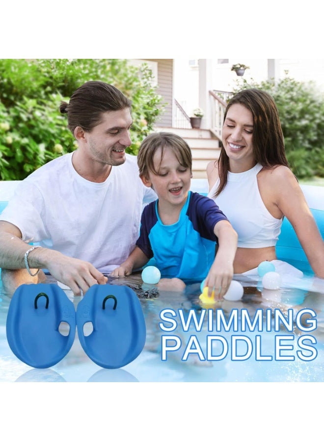 Pair of  Swimming Hand Fins for kids, Swim Paddles, Strength Training Aid, Upper Body Resistant Gloves for Novice and Professional Use. - Image 3