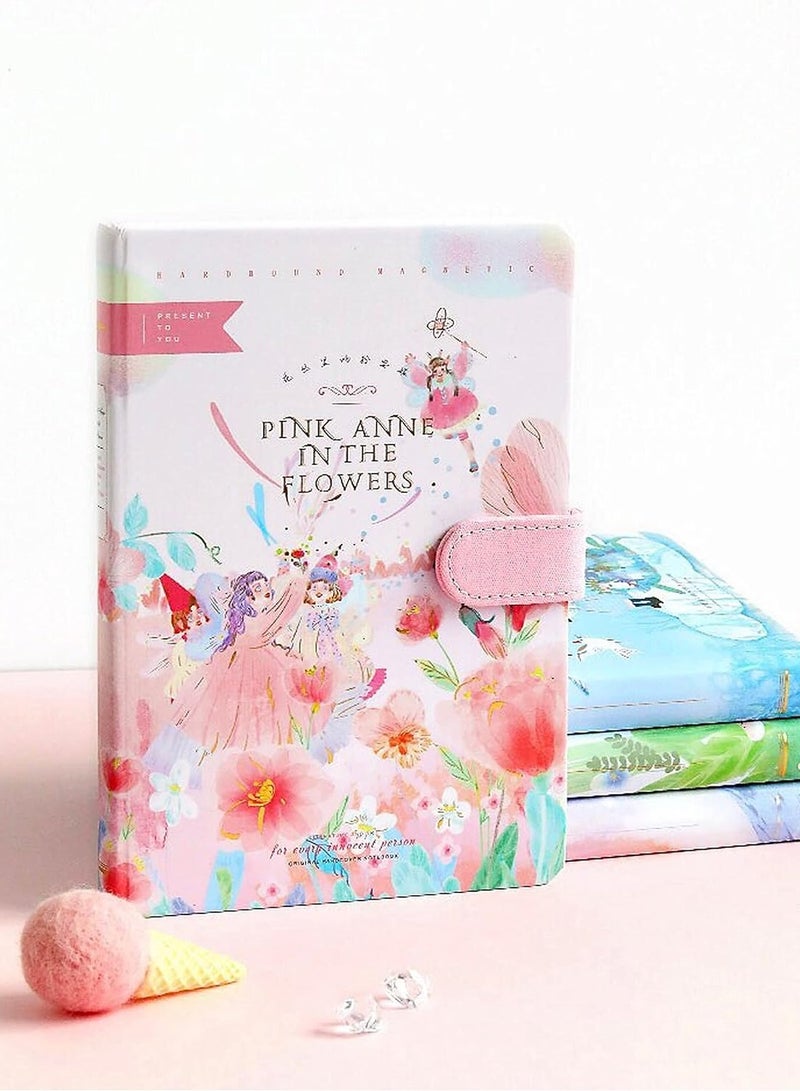 إيفرين مجموعة دفاتر يوميات هدية من دفاتر يوميات شبكة جميلة فتاة كرتونية على شكل قلب أحمر شمس سلسلة مواد أدبية مجموعة مواد أدوات كتاب يوميات غلاف مقوى - Image 3