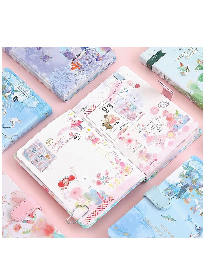 إيفرين مجموعة دفاتر يوميات هدية من دفاتر يوميات شبكة جميلة فتاة كرتونية على شكل قلب أحمر شمس سلسلة مواد أدبية مجموعة مواد أدوات كتاب يوميات غلاف مقوى - Image 5