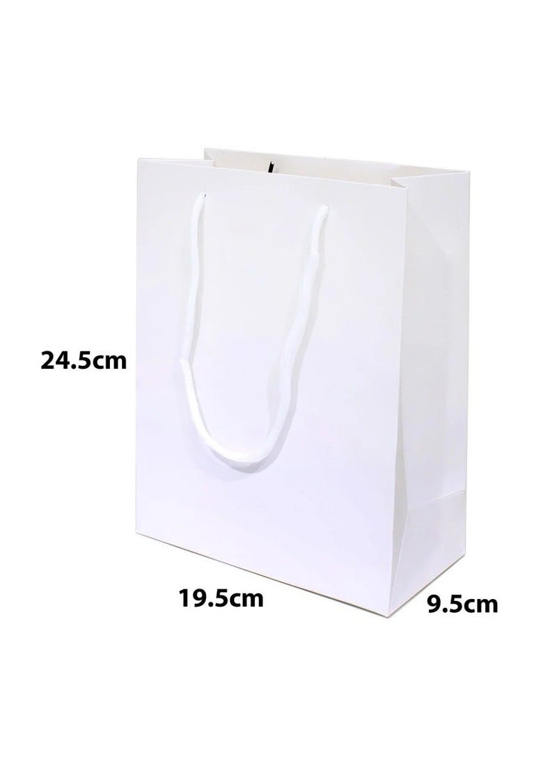 PRIMA 6 Piece White Gift Bag Set 24.5x19.5x9.5 cm - Image 2