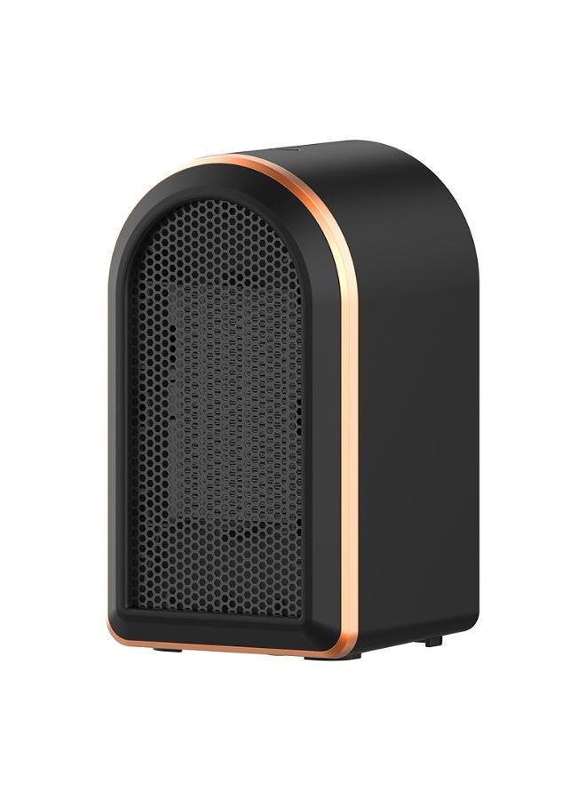 سخانات كهربائية محمولة للاستخدام الداخلي مزودة بمنظم حرارة، 1200 واط/800 واط، آمنة وهادئة، مناسبة للمكاتب وغرف العمل (أسود) - Image 1