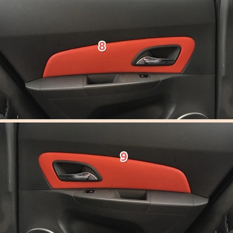 QASULER Microfiber Leather Car Door Armrest Cover - Image 5