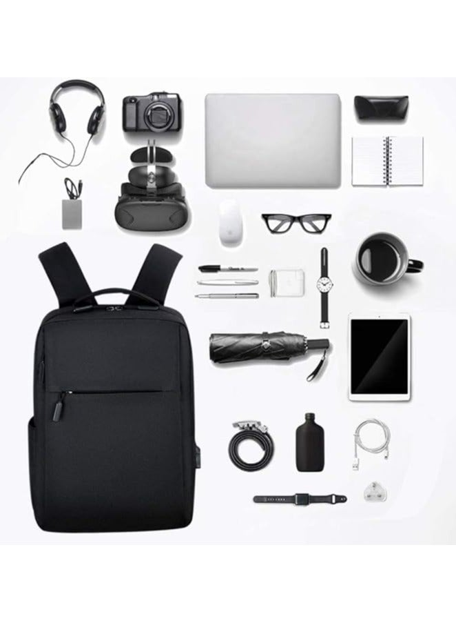SportQ College Backpack for Women and Men Laptop Backpack/School & College Backpack (One Size, Black)  - Image 2