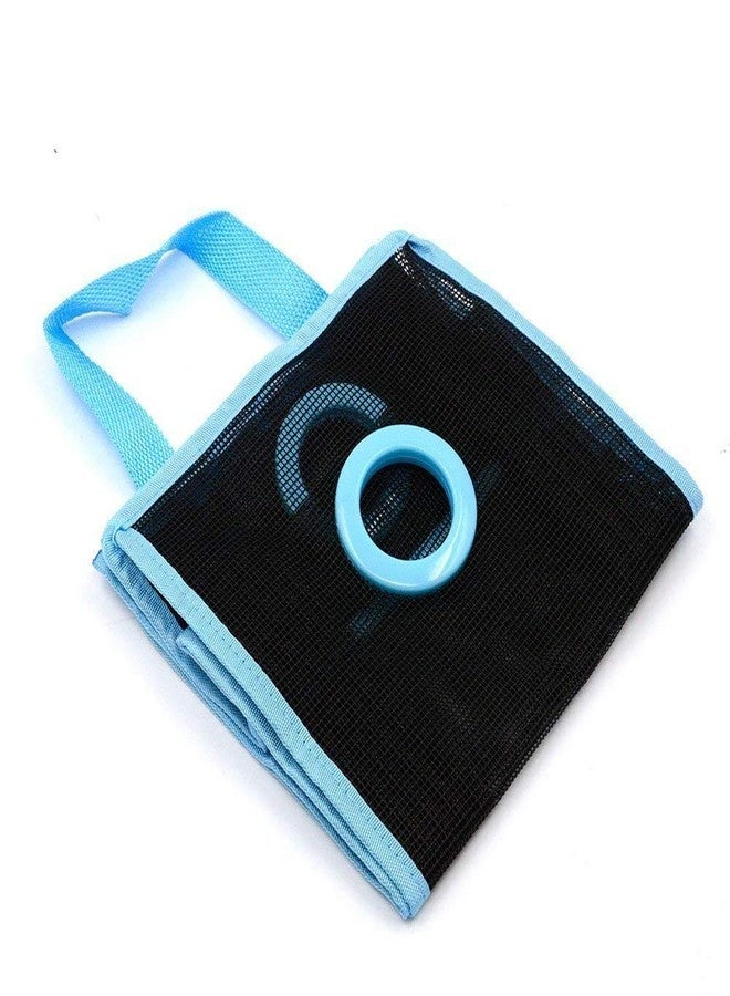 Lexazo Wall Hanging Garbage Bags Recycle Breathable Plastic Storage Polythene Garbage Bags Kitchen Organizer Plastic Wall Mounted Rubbish Bag Container- Pack of 1 Multi Color, 9 x 8 x 7 Cm, Blue - Image 5