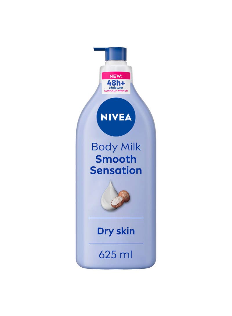 Nivea Shea Smooth Body Lotion, Dry Skin, 625Ml