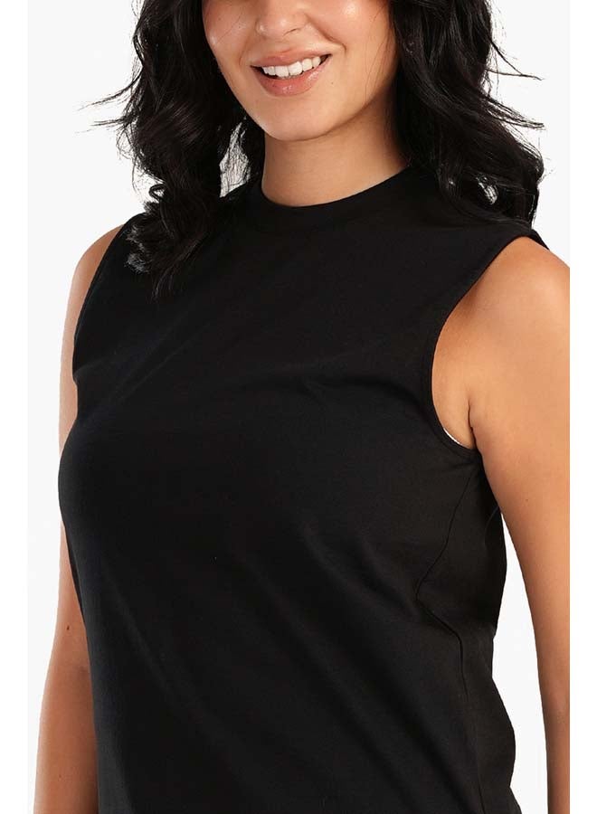 Carina Basic Sleeveless T-Shirt - Image 4