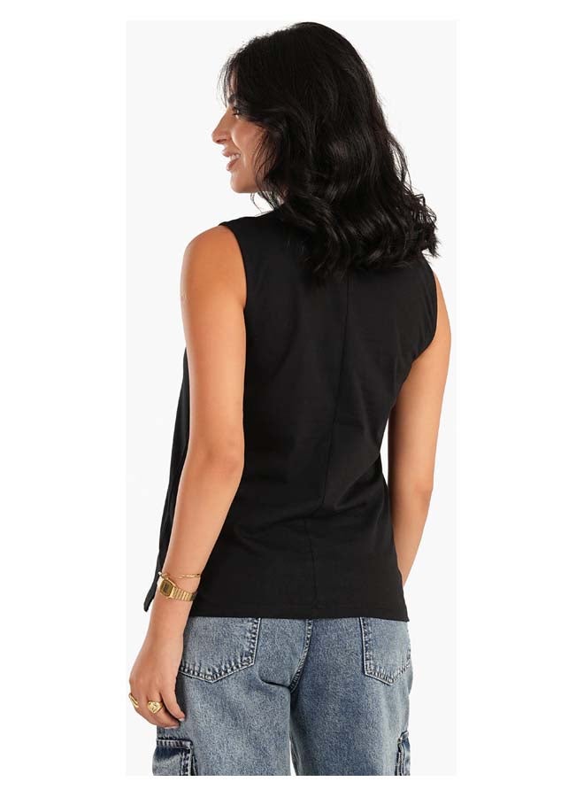 Carina Basic Sleeveless T-Shirt - Image 3