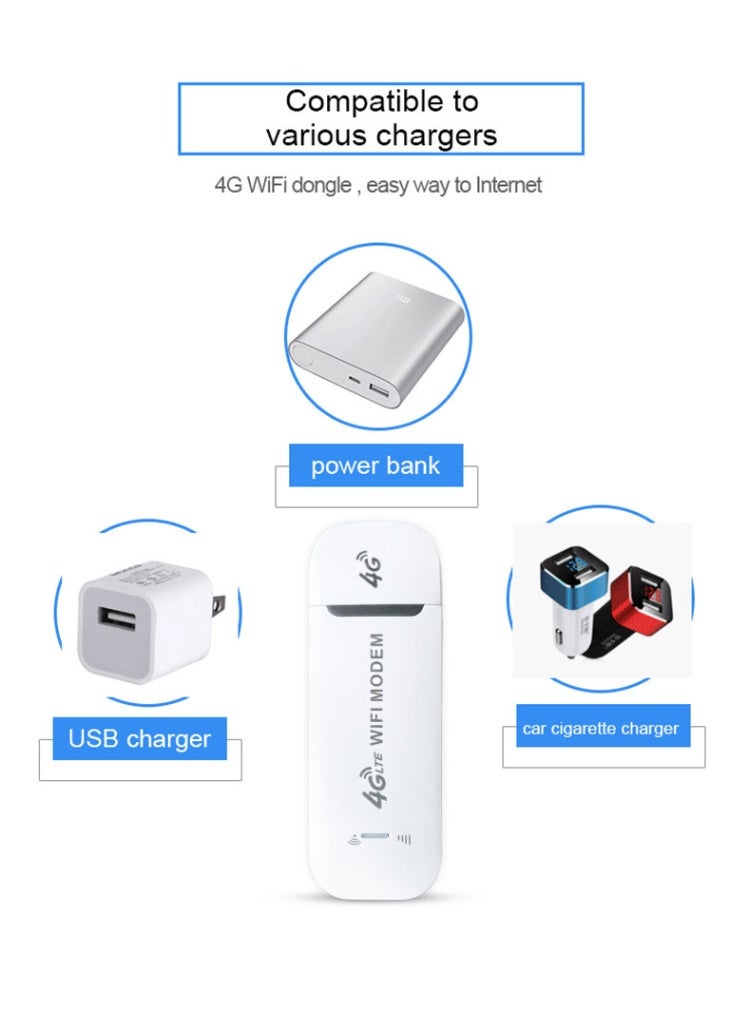 general 4G mobile WiFi router 100Mbps high-speed portable travel WiFi modem with SIM card slot, up to 10 devices can be shared - Image 2