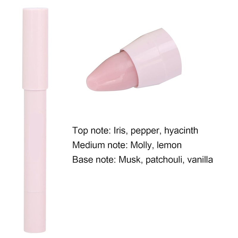 klarako 4 Types/Set Solid Pen Perfume, Woman Flower & Fruit Roll-On Deodorant, Long Last & Easy Absorbing - Image 4