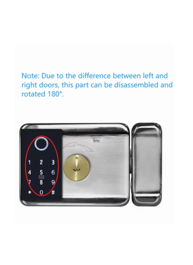 StarDY - Arabic Voice Service,8 Language Voices,Waterproof Double Side TUYA WIFI App/ Smart Outdoor Lock, Fingerprint Lock, Outdoor Gate, Digital Password, Remote App, Home Electronic Rim Lock - Image 1