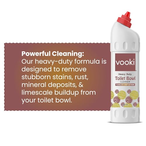 Vooki Heavy Duty Toilet Bowl Cleaner Fumeless Deep Action liquid, Home and Commercial Use - 500 ml (Pack of 1) - Image 5