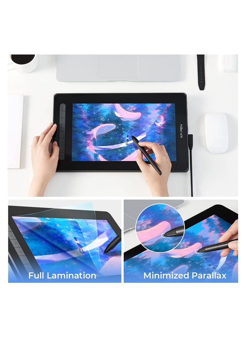 XP-PEN - Artist12 | 2nd | شاشة عرض رسومية بحجم 11.9 بوصة مع قلم رسم | شاشة رسم بتقنية مغلفة بالكامل مع وظيفة إمالة | قلم X3 Smart بدون بطارية - Image 1