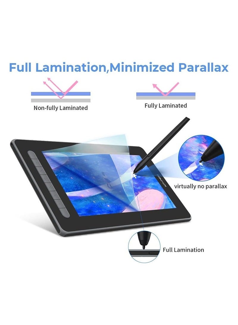 XP-PEN Artist 12 (2nd Gen) 11.9" Full-Laminated Pen Display, X3 Smart Battery-Free Stylus with 8192 Pressure Levels & Tilt, Full-Featured USB-C Connection, 127% sRGB Color Gamut - Image 5