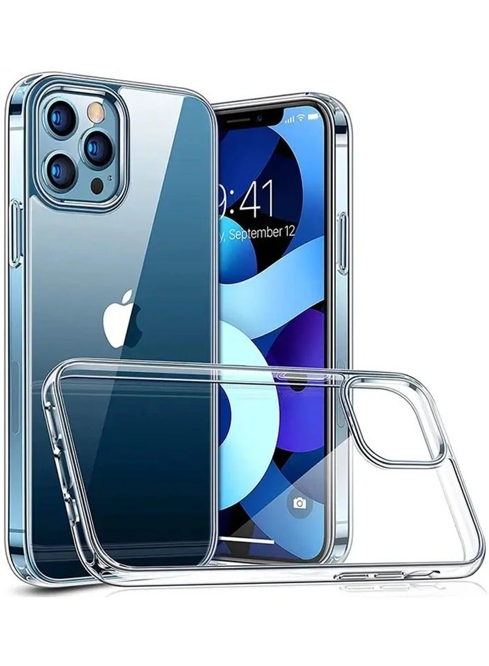 سبيس حافظة ايفون  15 برو ماكس شفاف, مقاوم للخدش والاصفرار، حماية من السقوط - Image 1