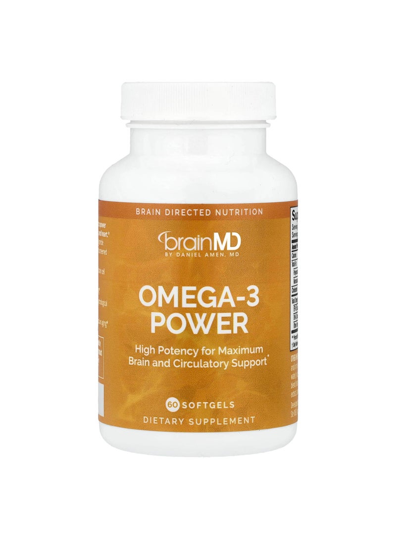 Omega-3 Power, 60 Softgels (800 mg per Softgel)