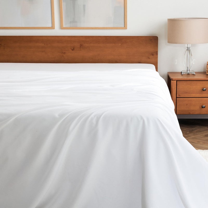 mellanni Mellanni Twin XL Size Flat Sheet  Iconic Collection Bedding  Hotel Luxury Extra Soft Cooling  Wrinkle Fade Stain Resistant  1 Flat Sheet Only Twin XL White  - Image 1