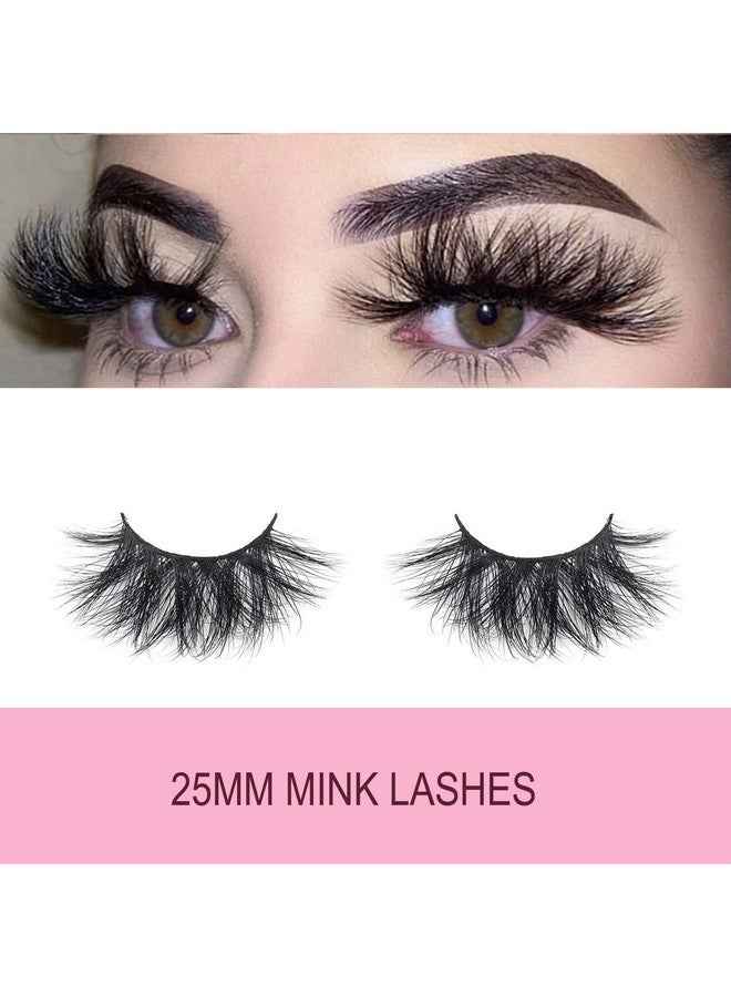 mikiwi Wholesale 25mm Mink Lashes Mikiwi E01-5, Real Mink EyeLashes, Thick HandMade Full Strip Lashes, Crueltyl Free Fluffy Lash, Dramatic Lashes for Halloween Party, 3D Mink Lashes Bulk Pack-5 - Image 2