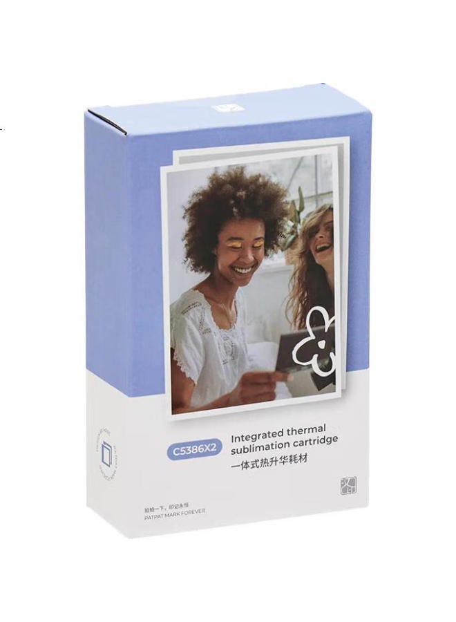 Hprt Wireless Bluetooth 3-inch Pocket Color Photo Printer Ribbon Set For Mobile Phones, C Patible With Cp2100, 20 Pieces - Image 2