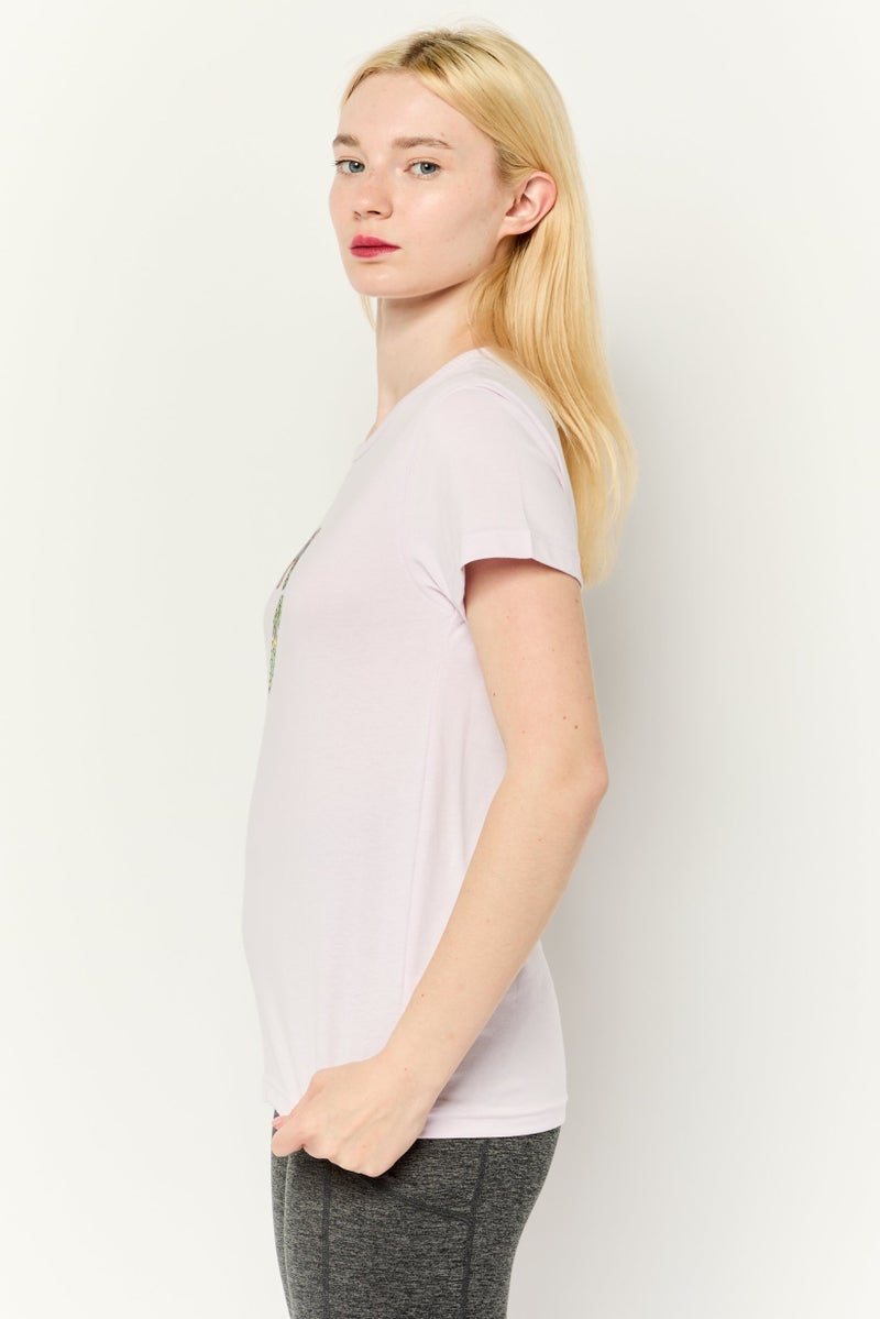 PUMA Women Regular Fit Short Sleeve Outdoor Top, Lavender - Image 3