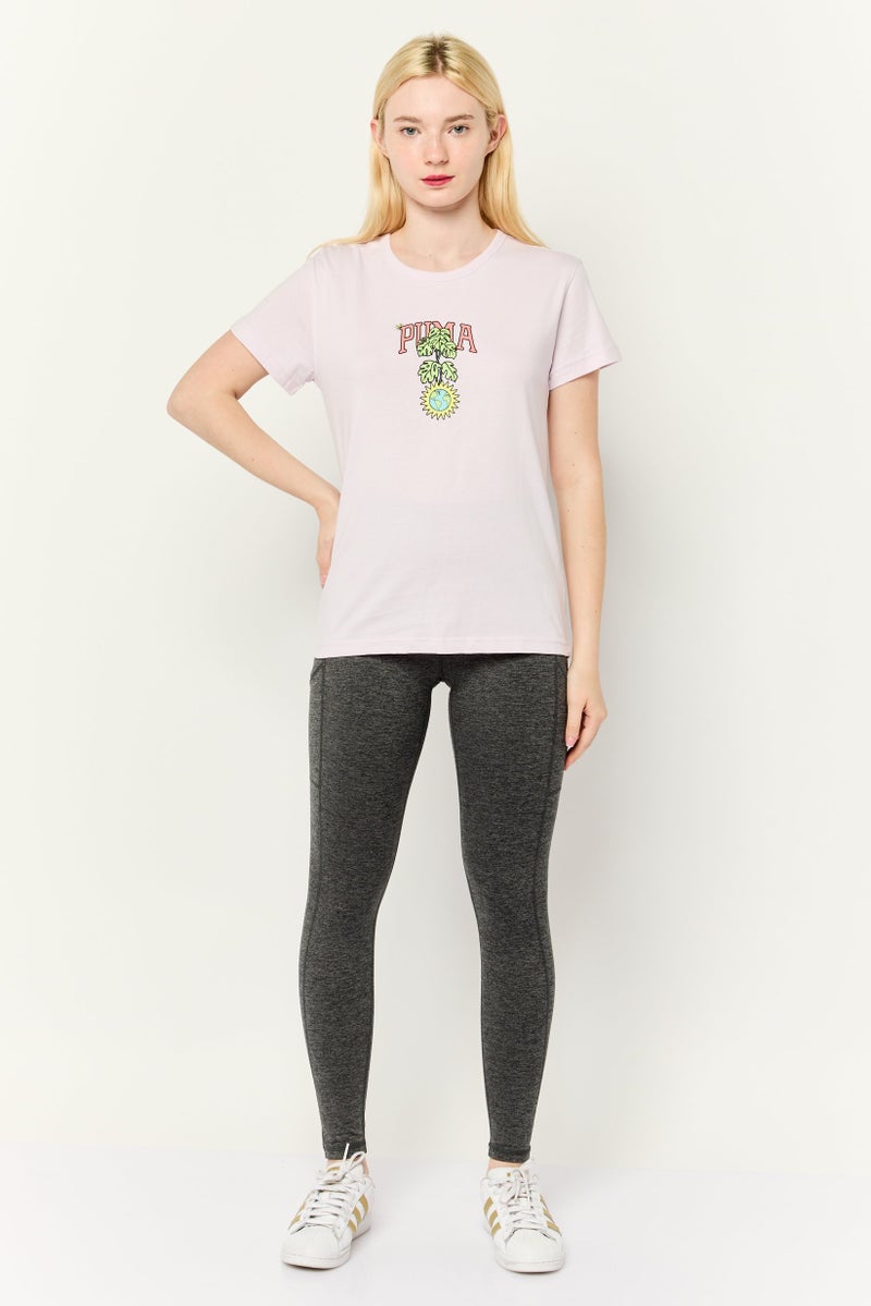 PUMA Women Regular Fit Short Sleeve Outdoor Top, Lavender - Image 2