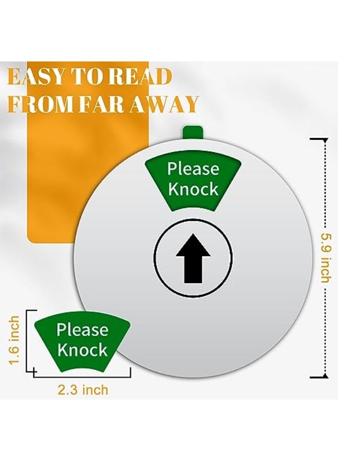 Generic Office Door Sign, Do Not Disturb/Out of Office/Please Knock/In a Meeting/Working Remotely/Back Soon Sign, Rotating Privacy Door Indicator for Conference, 6 Inch, Silver  - Image 2