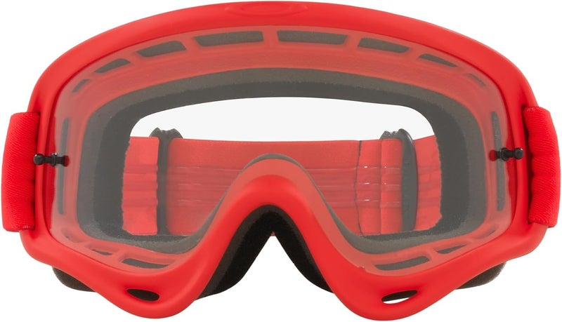 Oakley O-Frame MX Moto Red Goggles with Clear Lens - Image 3
