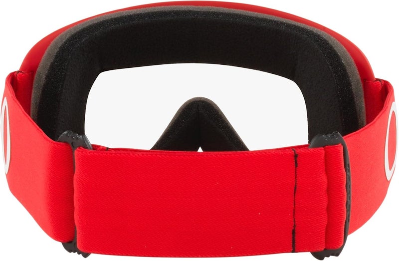 Oakley O-Frame MX Moto Red Goggles with Clear Lens - Image 4