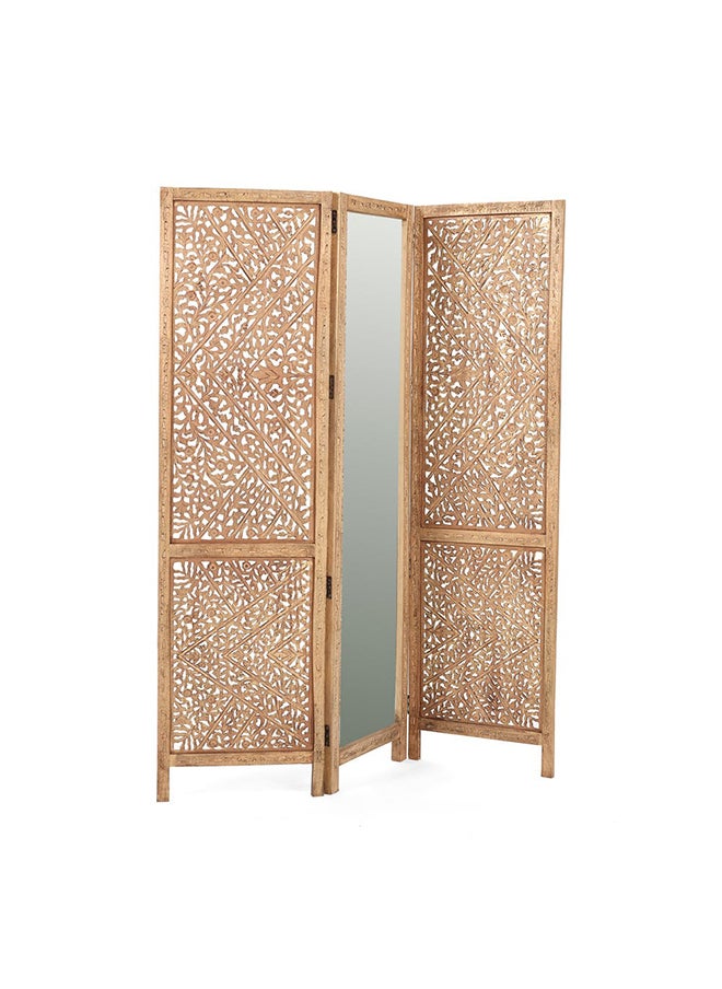 Toros Screen Panel With Mirror, Natural