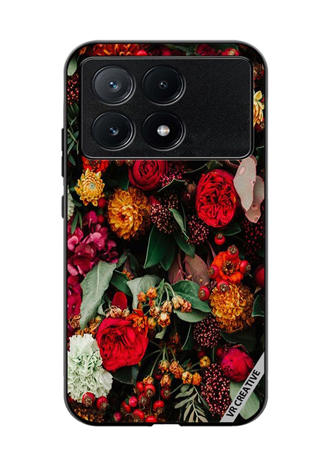 VR CREATIVE Protective Case Cover For Xiaomi Poco X6 Pro Colourful Flower Design Multicolour - Image 1