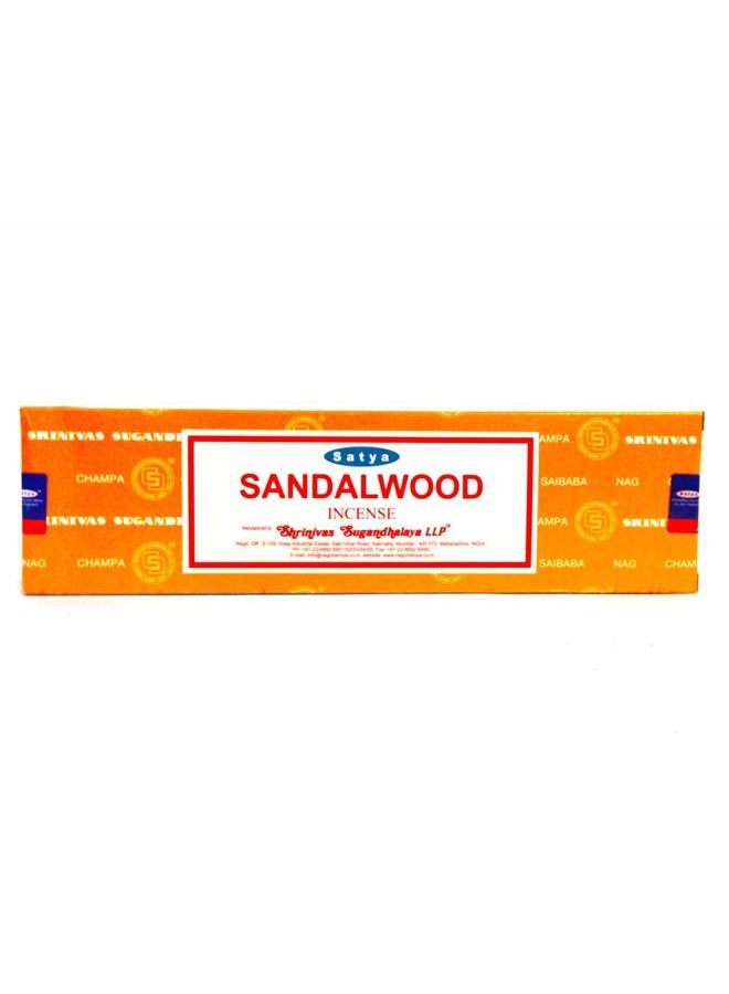 Satya Sandalwood Nag Champa - 100 Gram Box - Sai Baba Incense - Image 1