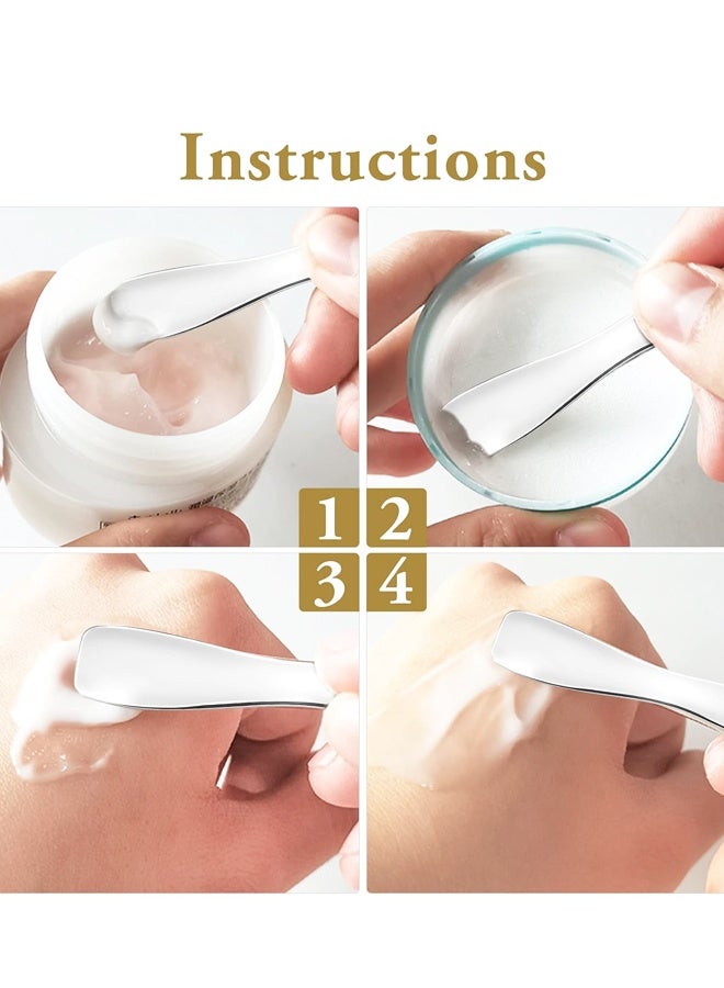 3PCS Mini Metal Cosmetic Spatula for Cream Mask - Image 5