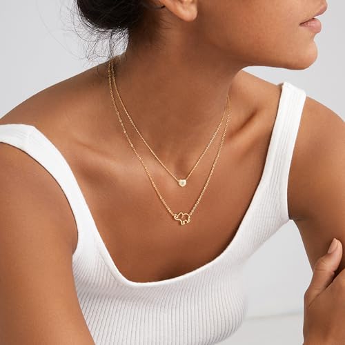 Fettero Tiny Gold Initial Heart Necklace-14K Gold Plated Handmade Dainty Personalized Letter Heart Choker Necklace For Women Necklace Jewelry - Image 2